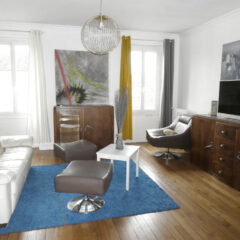 Appartement 4 pièces meublé en centre ville