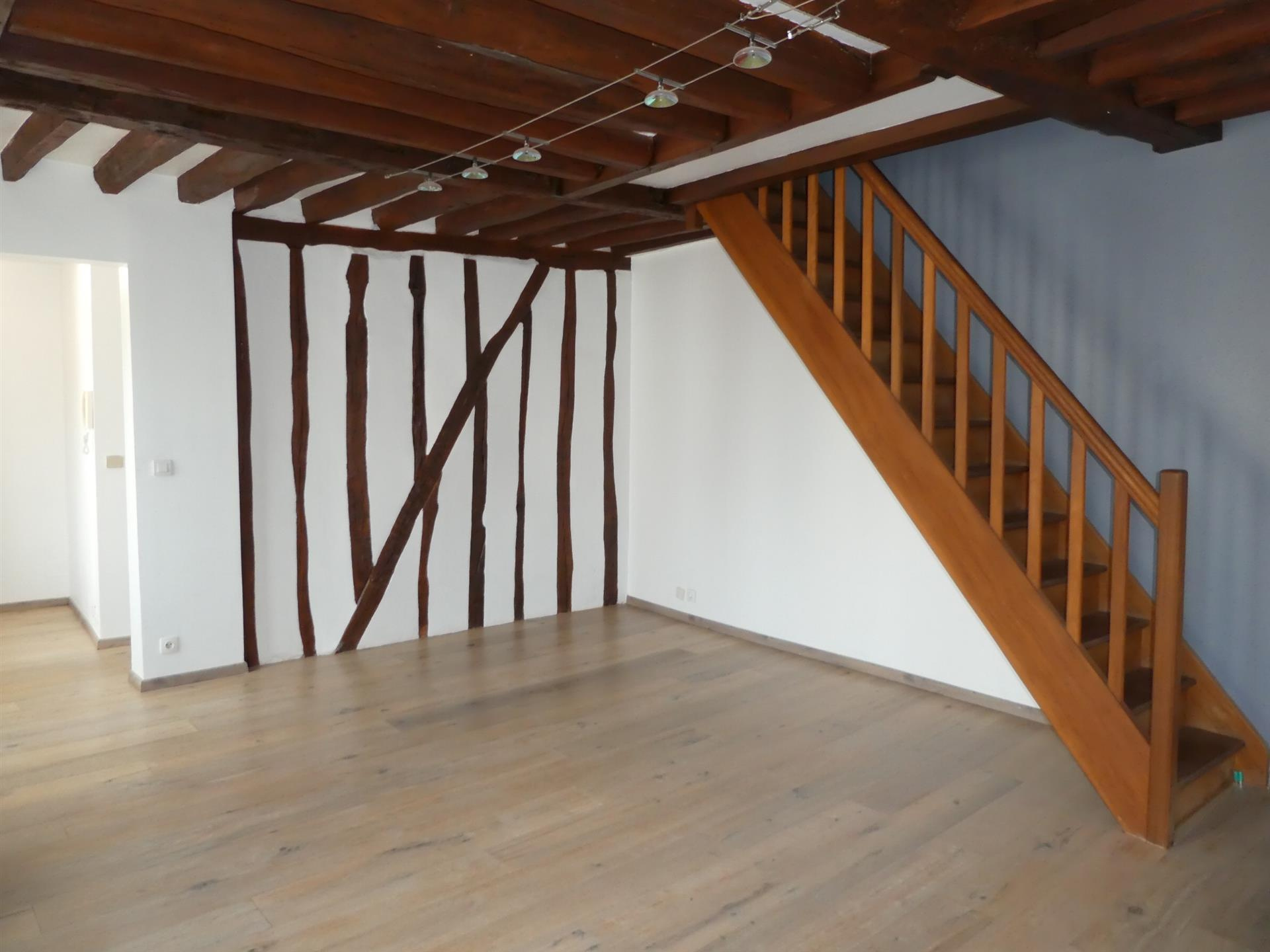 Appartement 3 pièces duplex 72 m2 au sol (55 m2 Loi Boutin) en centre ville